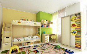Детская комната Клаксон (Бежевый/корпус Клен) в Покровске - pokrovsk.katalogmebeli.com | фото 3