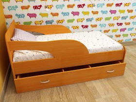 Кровать детская Максимка Млечный дуб/Венге в Покровске - pokrovsk.katalogmebeli.com | фото 4