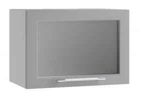 Гарда ПГС 500 шкаф верхний горизонтальный со стеклом Белый в Покровске - pokrovsk.katalogmebeli.com | фото