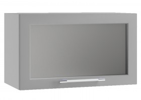 Гарда ПГС 600 шкаф верхний горизонтальный со стеклом Белый в Покровске - pokrovsk.katalogmebeli.com | фото