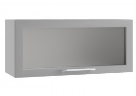 Гарда ПГС 800 шкаф верхний горизонтальный со стеклом Белый в Покровске - pokrovsk.katalogmebeli.com | фото