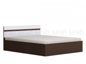 Ким кровать 1,4 (Венге/белый глянец) в Покровске - pokrovsk.katalogmebeli.com | фото