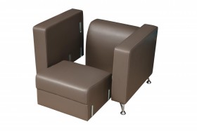 Кресло для отдыха "Премиум" (кож. зам. латте)/осн. в Покровске - pokrovsk.katalogmebeli.com | фото 4