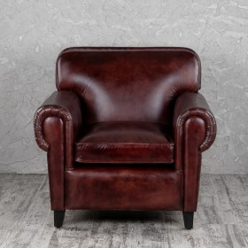 Кресло кожаное Элегант (Бордовый) в Покровске - pokrovsk.katalogmebeli.com | фото 7