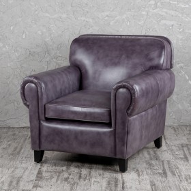 Кресло кожаное Элегант (Фиолетовый) в Покровске - pokrovsk.katalogmebeli.com | фото 1
