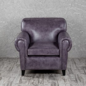 Кресло кожаное Элегант (Фиолетовый) в Покровске - pokrovsk.katalogmebeli.com | фото 4
