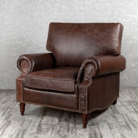 Кресло кожаное Лофт Аристократ (ширина 1100 мм) в Покровске - pokrovsk.katalogmebeli.com | фото