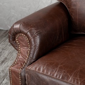 Кресло кожаное Лофт Аристократ (ширина 1100 мм) в Покровске - pokrovsk.katalogmebeli.com | фото 5