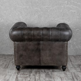 Кресло кожаное Лофт Честер (акация) в Покровске - pokrovsk.katalogmebeli.com | фото 7