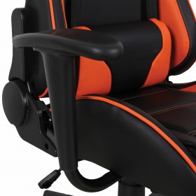 Кресло компьютерное BRABIX GT Racer GM-100 (черный, оранжевый) в Покровске - pokrovsk.katalogmebeli.com | фото 3