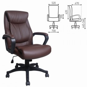 Кресло офисное BRABIX Enter EX-511 (коричневый) в Покровске - pokrovsk.katalogmebeli.com | фото