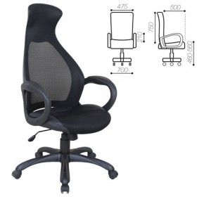 Кресло офисное BRABIX Genesis EX-517 (черное) в Покровске - pokrovsk.katalogmebeli.com | фото