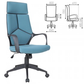Кресло офисное BRABIX Prime EX-515 (голубая ткань) в Покровске - pokrovsk.katalogmebeli.com | фото