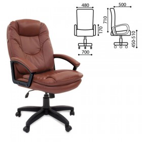 Кресло офисное BRABIX Trend EX-568 (коричневый) в Покровске - pokrovsk.katalogmebeli.com | фото