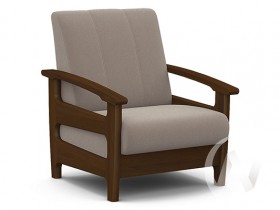 Кресло для отдыха Омега (орех лак/CATANIA COCOA) в Покровске - pokrovsk.katalogmebeli.com | фото