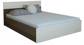 Кровать 1,2м Юнона с настилом (Венге / Дуб) в Покровске - pokrovsk.katalogmebeli.com | фото 2