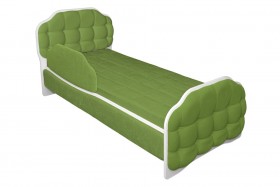 Кровать 160 Атлет 76 Зелёный (мягкий бортик) в Покровске - pokrovsk.katalogmebeli.com | фото