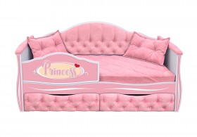 Кровать 160 серии Иллюзия 2 ящика 15 Бледно-розовый (подушки) в Покровске - pokrovsk.katalogmebeli.com | фото