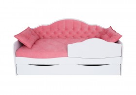 Кровать 190 серии Иллюзия Лайт 1 ящик 89 Розовый (подушки) в Покровске - pokrovsk.katalogmebeli.com | фото 1