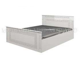 Кровать Афина-1 1,4 м (Белый/Белый глянец) в Покровске - pokrovsk.katalogmebeli.com | фото
