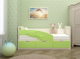 Кровать детская 1,6м Дельфин (Розовый металлик) в Покровске - pokrovsk.katalogmebeli.com | фото 2
