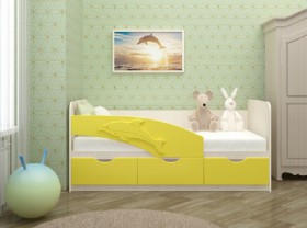 Кровать детская 1,6м Дельфин (Розовый металлик) в Покровске - pokrovsk.katalogmebeli.com | фото 3