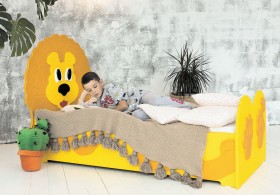 Кровать детская Лева 1.6 Желтый/Оранжевый в Покровске - pokrovsk.katalogmebeli.com | фото 1