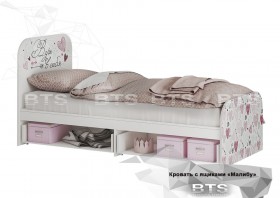 Кровать детская с ящиками КР-10 Малибу в Покровске - pokrovsk.katalogmebeli.com | фото 2