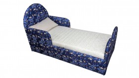 Кровать детская Соня (Печать Панда синий., 1 категория) в Покровске - pokrovsk.katalogmebeli.com | фото 1