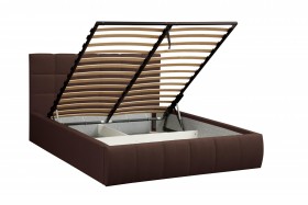 Кровать "Диана" ш. 1600 (Н=1010мм) (жаккард шоколад) в Покровске - pokrovsk.katalogmebeli.com | фото