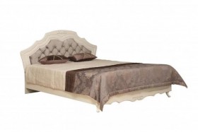 Кровать двойная "Кантри" (вудлайн кремовый/патина/ортопед/1820) в Покровске - pokrovsk.katalogmebeli.com | фото