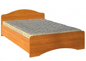 Кровать двойная 1600-1 без матраса (круглые спинки) Вишня Оксфорд в Покровске - pokrovsk.katalogmebeli.com | фото