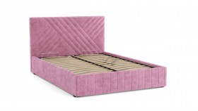 Кровать Гамма ш. 1400 (с основанием для хранения) (велюр тенерифе розовый) в Покровске - pokrovsk.katalogmebeli.com | фото 2