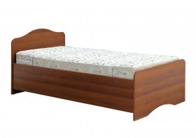 Кровать одинарная 900-1 без матраса (круглые спинки) Орех Таволато в Покровске - pokrovsk.katalogmebeli.com | фото