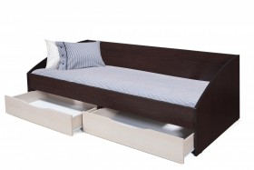 Кровать одинарная "Фея - 3" (симметричная) New (венге / вудлайн кремовый / ДВПО: белый) в Покровске - pokrovsk.katalogmebeli.com | фото 3