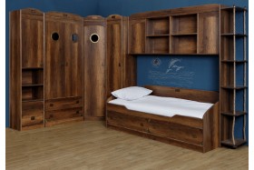 Кровать с 2-мя ящиками «Навигатор» (Дуб Каньон) в Покровске - pokrovsk.katalogmebeli.com | фото 10