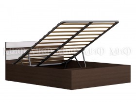 Кровать с подъемным механизмом Нэнси 1,6м (Венге/Белый глянец) в Покровске - pokrovsk.katalogmebeli.com | фото