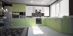 Модульная кухня Парма 1,6 м (Бирюза) в Покровске - pokrovsk.katalogmebeli.com | фото