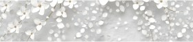 Кухонный фартук КМ 481 Абстракция цветы бетон в Покровске - pokrovsk.katalogmebeli.com | фото