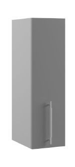 Квадро П 200 шкаф верхний (Белый софт/корпус Серый) в Покровске - pokrovsk.katalogmebeli.com | фото