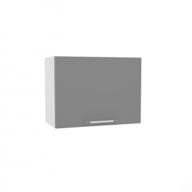 Квадро ВПГ 600 шкаф верхний горизонтальный высокий (Белый софт/корпус Серый) в Покровске - pokrovsk.katalogmebeli.com | фото