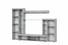 Мебель для гостиной МГС 5 Цемент светлый / Белый в Покровске - pokrovsk.katalogmebeli.com | фото 4