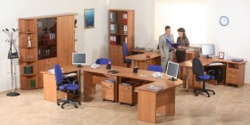 Мебель для персонала Альфа 61 Ольха в Покровске - pokrovsk.katalogmebeli.com | фото