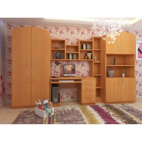 Детская Мишутка Комплект мебели (Вишня оксфорд) в Покровске - pokrovsk.katalogmebeli.com | фото