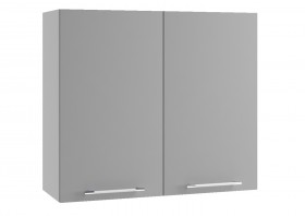 Монца ВП 800 шкаф верхний высокий (Белый софт/корпус Серый) в Покровске - pokrovsk.katalogmebeli.com | фото