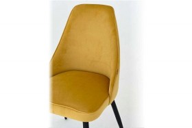 Набор стульев Милан 2 шт (желтый велюр/белый) в Покровске - pokrovsk.katalogmebeli.com | фото 3