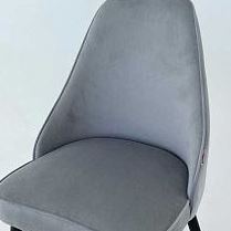 Набор стульев Милан 2 шт (серый велюр/белый) в Покровске - pokrovsk.katalogmebeli.com | фото 2