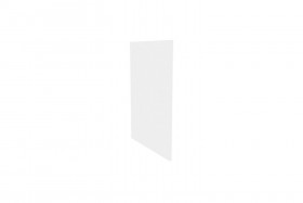 Герда ЛД.272930.000 Фасад панель окончание острова (Белый глянец) в Покровске - pokrovsk.katalogmebeli.com | фото