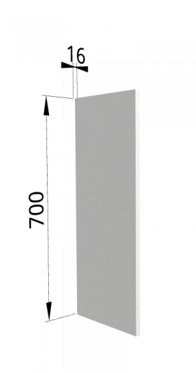 Панель торцевая (для шкафа верхнего высотой 700 мм) П Ройс (Маус софт) в Покровске - pokrovsk.katalogmebeli.com | фото