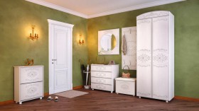 Шкаф 2-х дверный комбинированный "Каролина" (патина) в Покровске - pokrovsk.katalogmebeli.com | фото 8